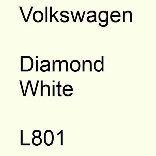 Volkswagen, Diamond White, L801.